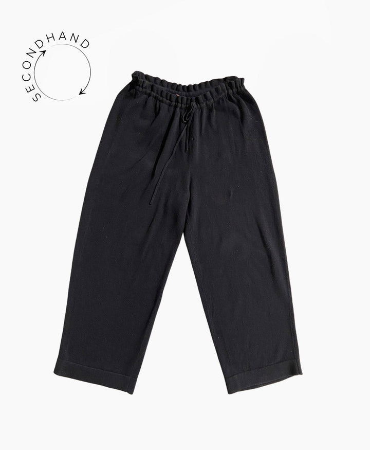 Strickhose "Villa" Schwarz - Secondhand - JUNGLE FOLK - clomes