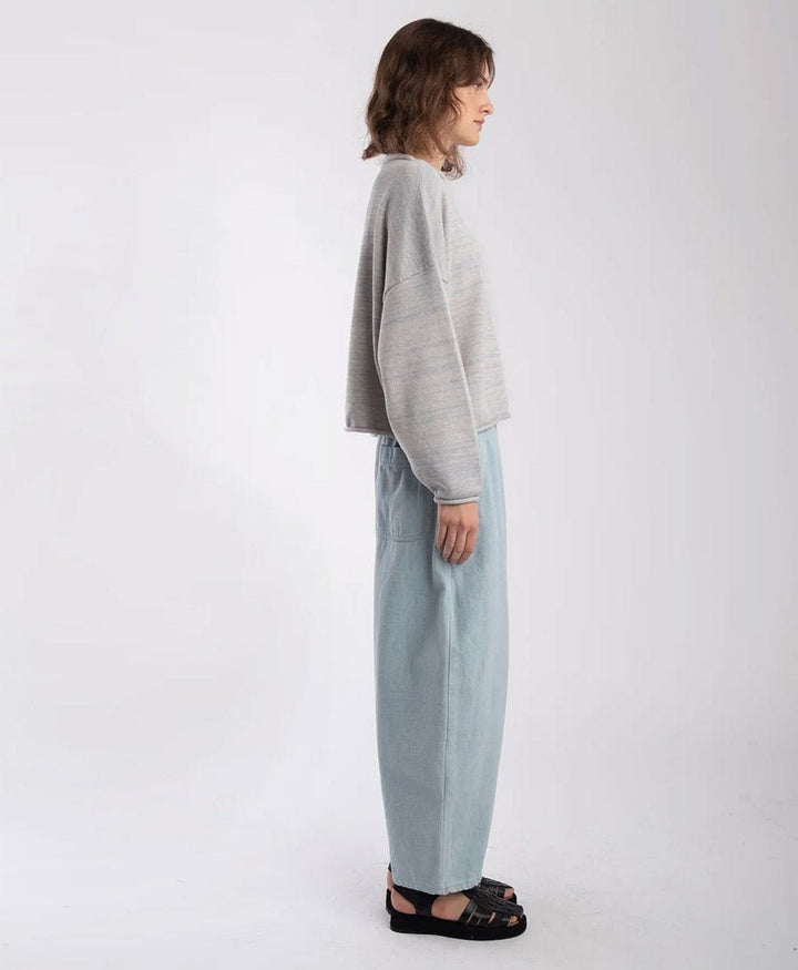 Strickpullover Heather Grey Rolled Sweater - Mehrfarbig - Micaela Greg - clomes
