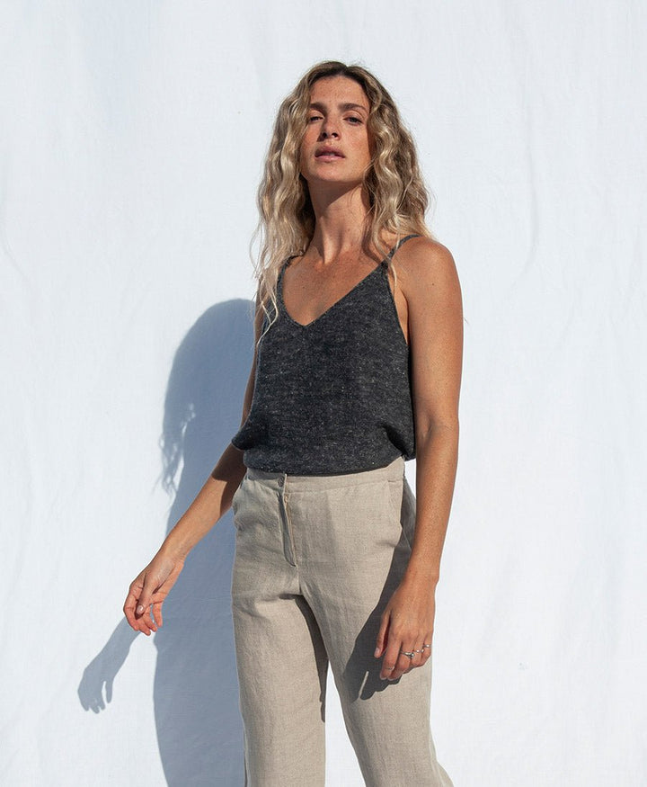 Stricktop AGNES - Dunkelgrau - JUNGLE FOLK - clomes