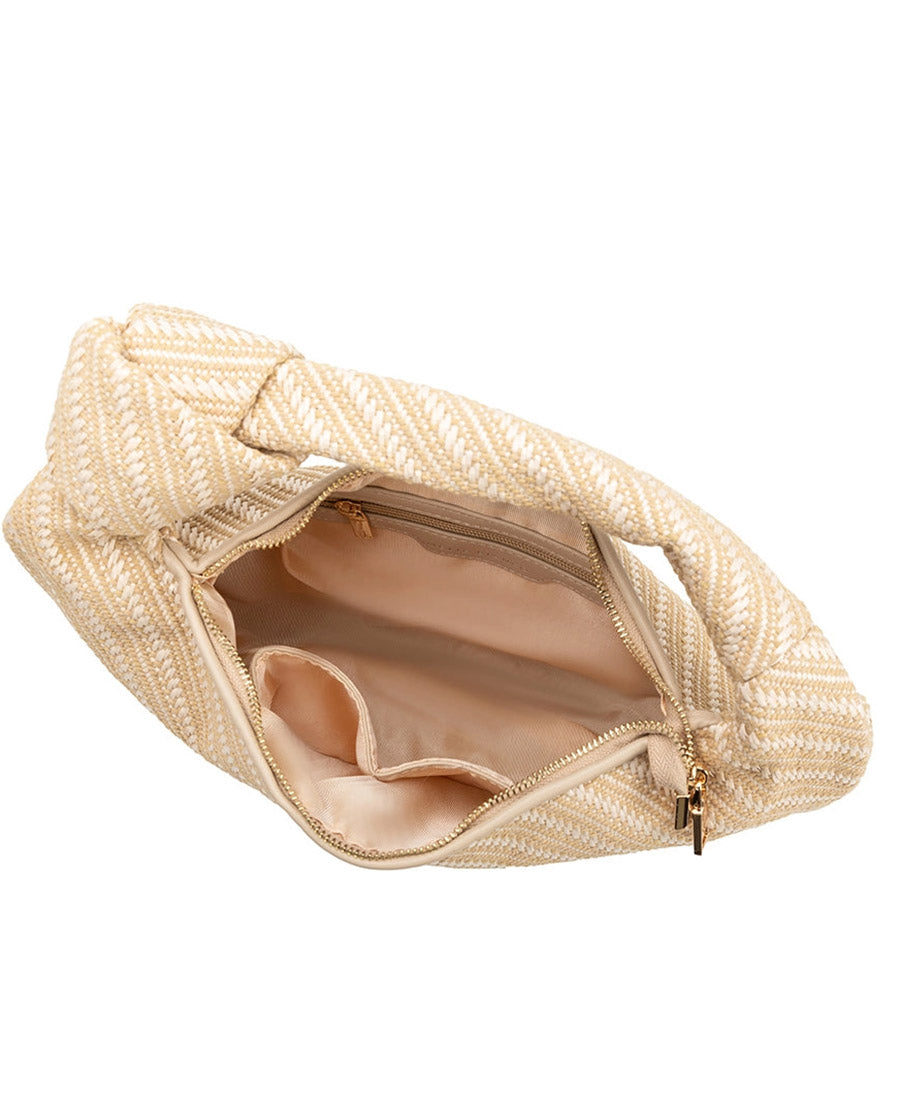 Gewebte Tasche CHER aus Raffia / Stroh - Natur