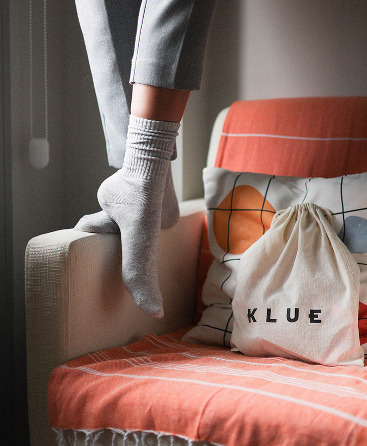 Tennis Sportsocken Bio-Baumwolle - Grau