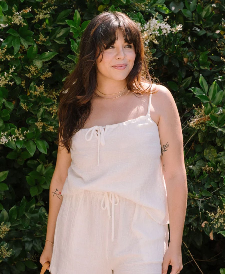 Top Sofia aus Musselin - Weiss - Whimsy + Row - clomes