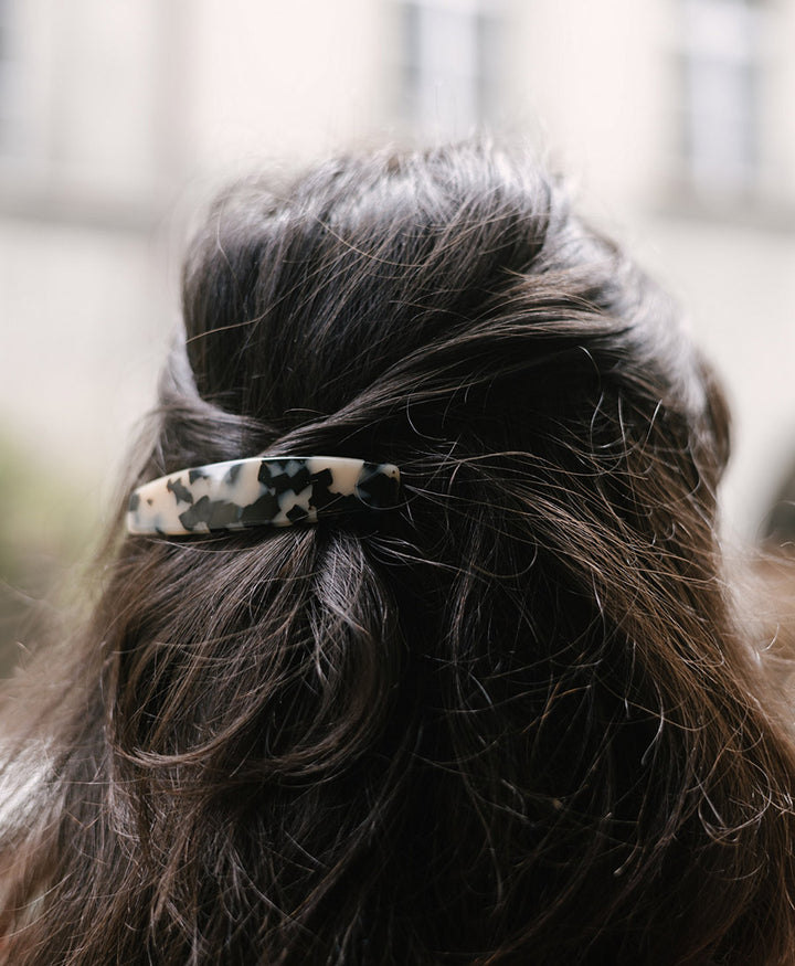 Haarclip MARIE aus Acetat - Helles Tortoise