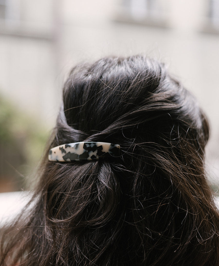 Haarclip MARIE aus Acetat - Helles Tortoise