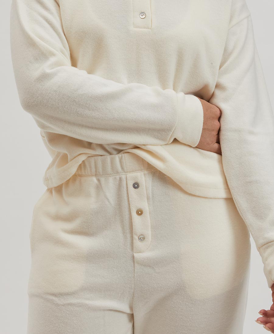 Trainerhose Vintage Fleece Jogger - Creme - DONNI. - clomes