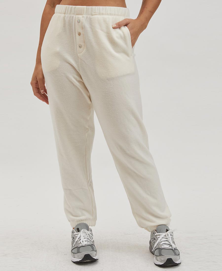 Trainerhose Vintage Fleece Jogger - Creme - DONNI. - clomes