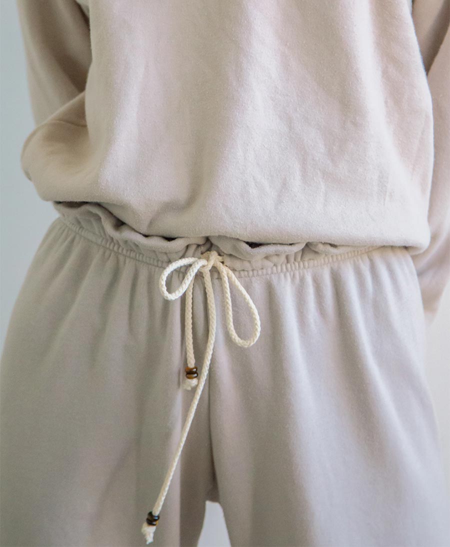 Trainerhose Vintage Fleece Sweatpant - Steinbeige - DONNI. - clomes