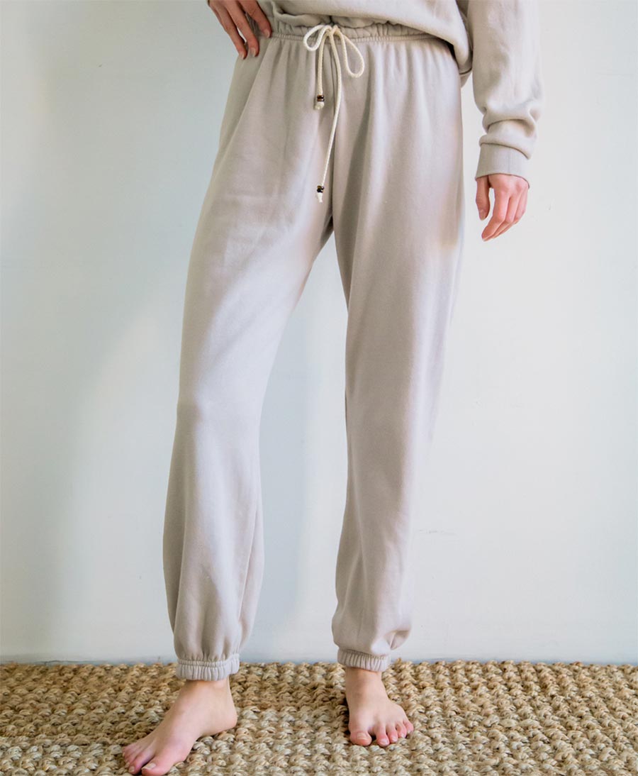 Trainerhose Vintage Fleece Sweatpant - Steinbeige - DONNI. - clomes