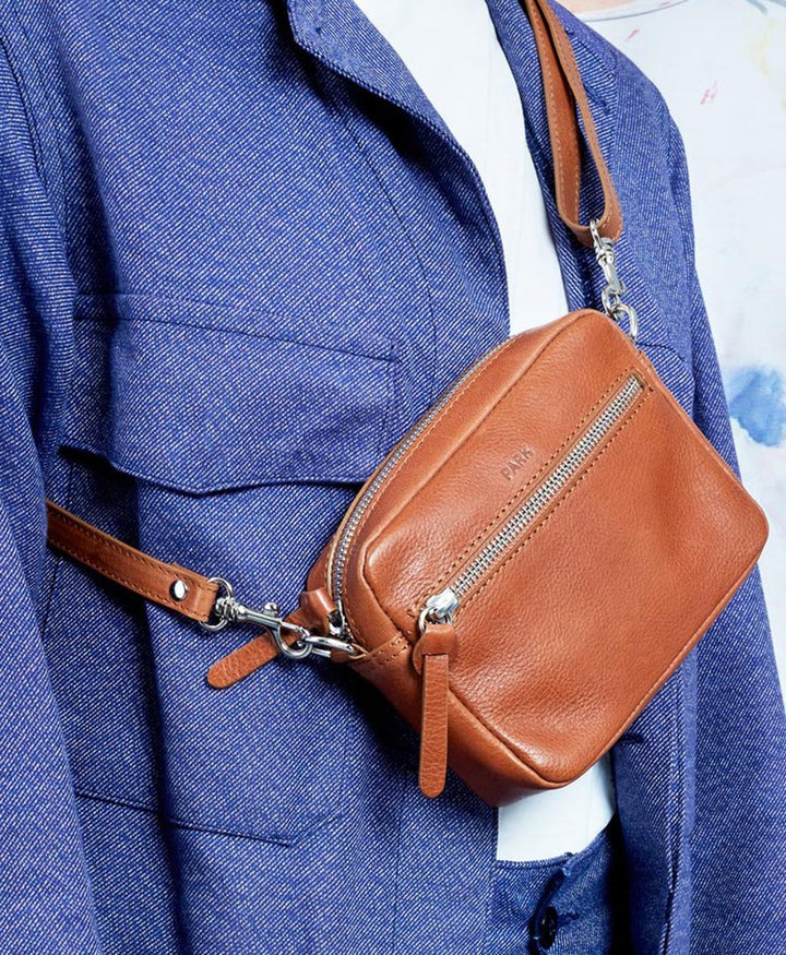 Umhängetasche Mini Crossbody Bag braun - PARK - clomes