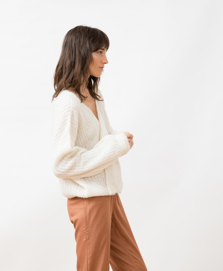 Vega Strickcardigan von Jungle Folk (S/M) in Creme - Secondhand - JUNGLE FOLK - clomes