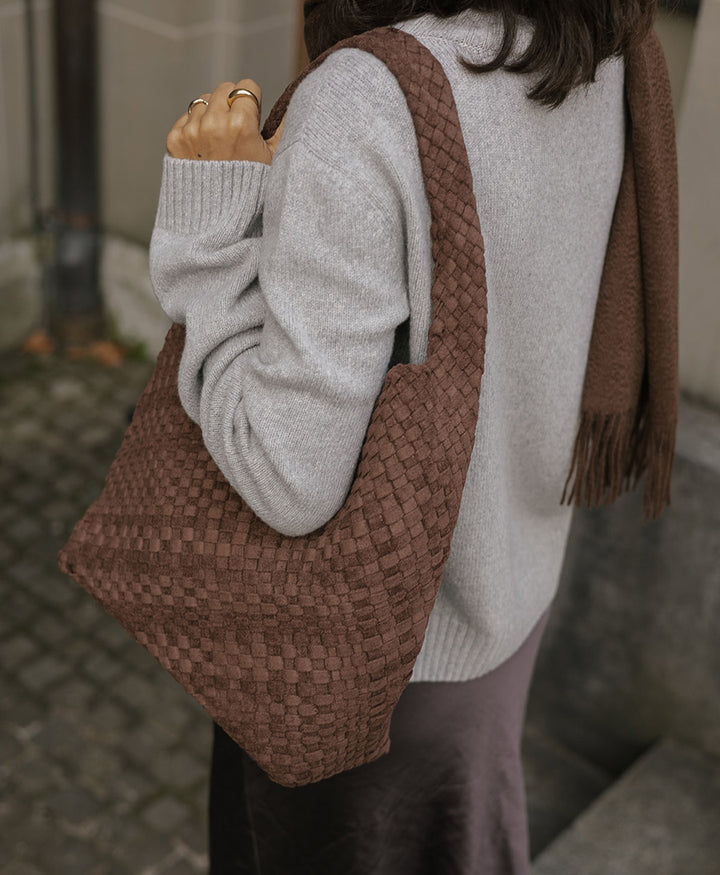 Strickpullover - Mock Neck Sweater - Kaschmir - Hellgrau