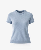 Stricktop Vera T-Shirt Pura in Hellblau