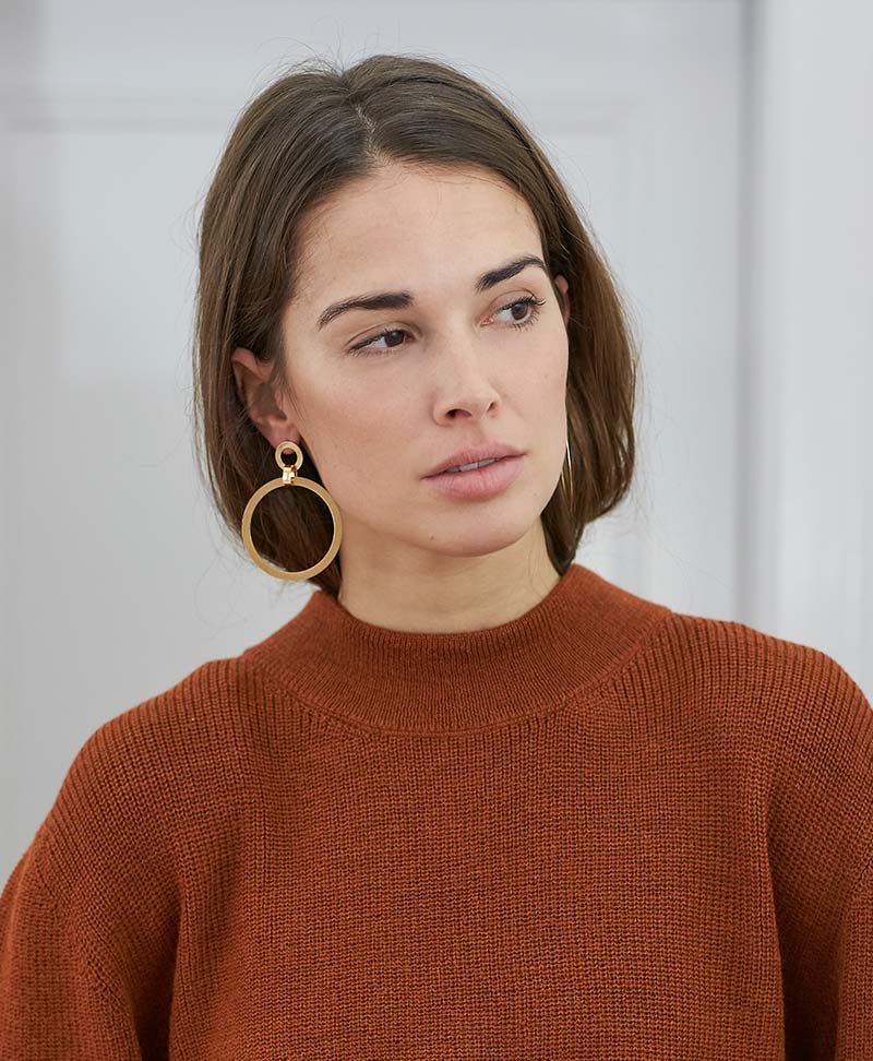Vergoldete Ohrringe Double Hoop von V Design Lab - Secondhand - V Design Lab - clomes