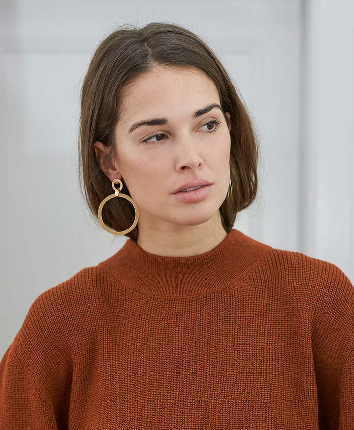 Vergoldete Ohrringe Double Hoop von V Design Lab - Secondhand - V Design Lab - clomes