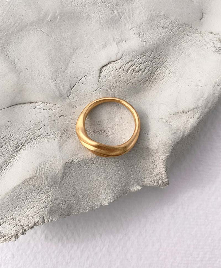 Vergoldeter Fingerring "Yerera small" von BAIUSHKI - Secondhand - BAIUSHKI - clomes