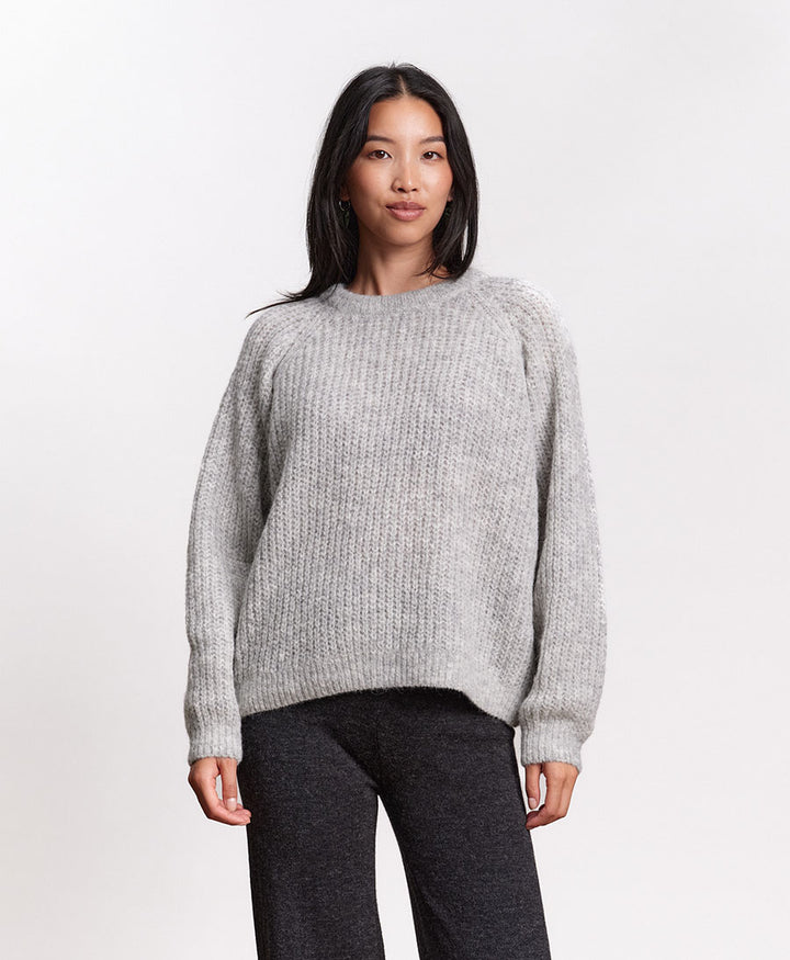 Leichter Strickpullover VICO - Hellgrau