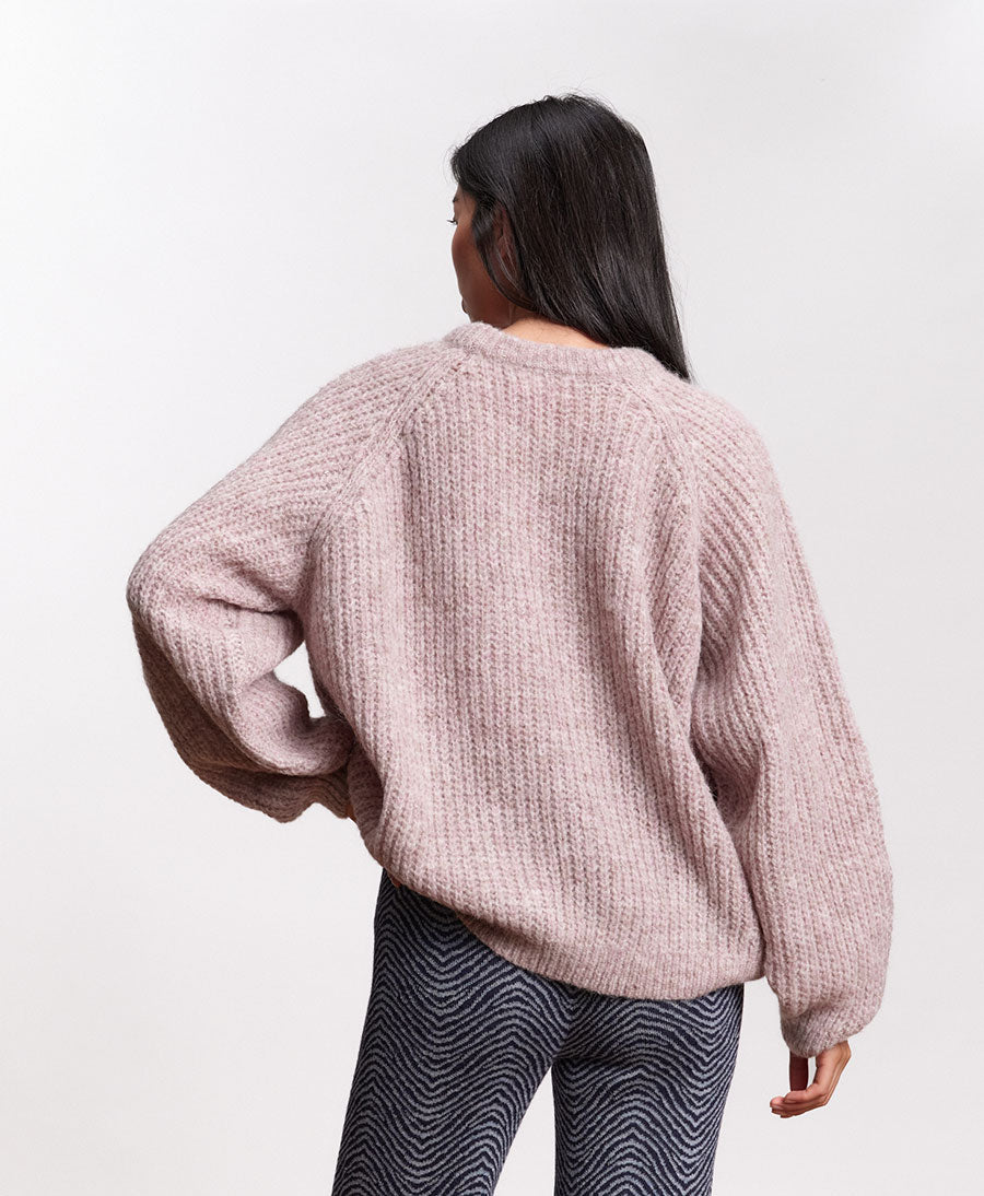 Leichter Strickpullover VICO - Lavendel