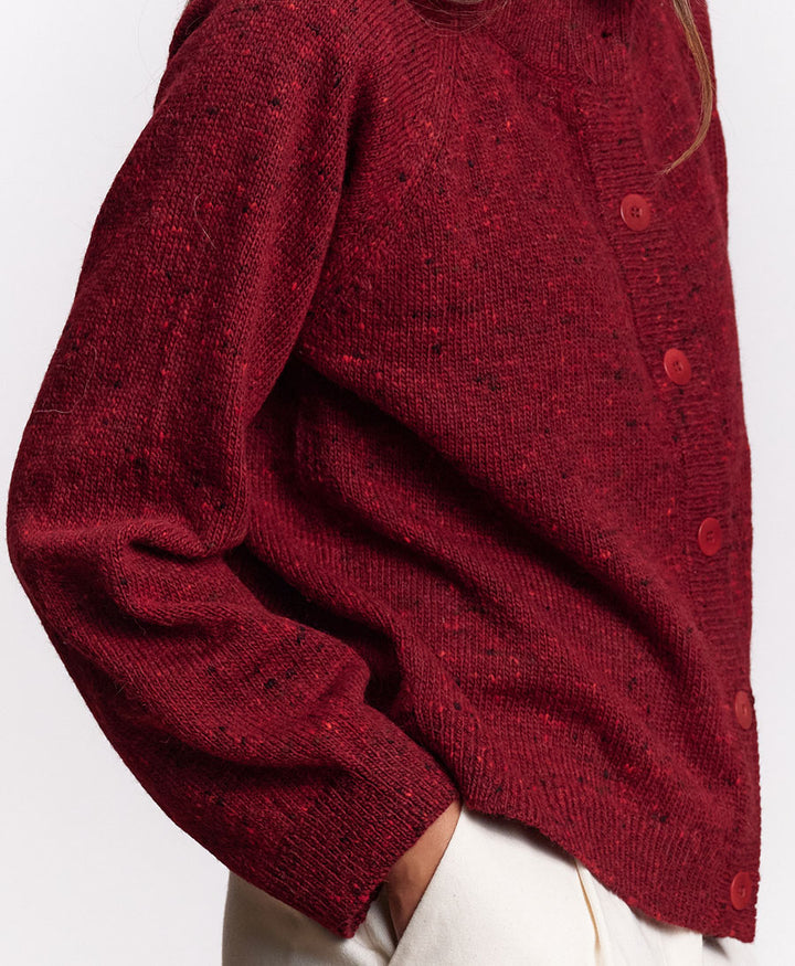 Strickjacke Cardigan ANDES - Vino Tinto