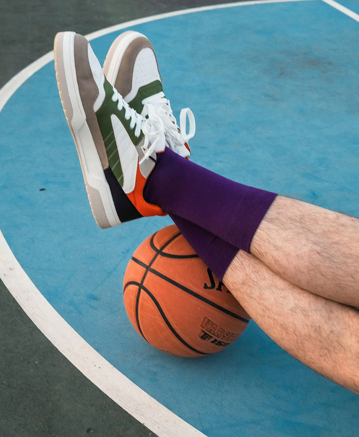 Socken Bio-Baumwolle - Violett