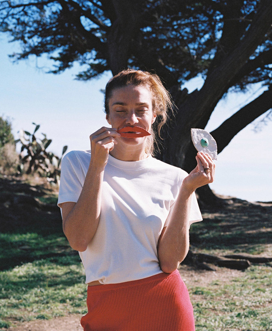 Weisses Ela Crop Top