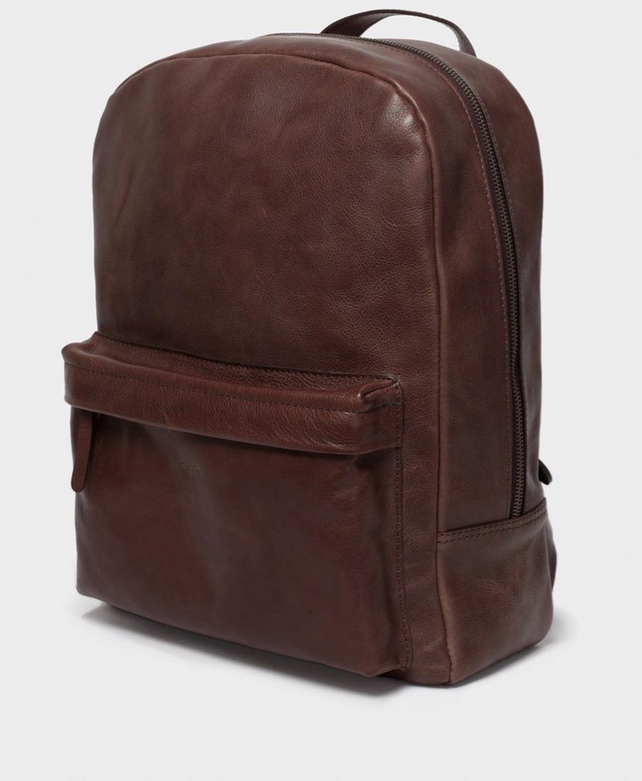 Lederrucksack - Dunkelbraun