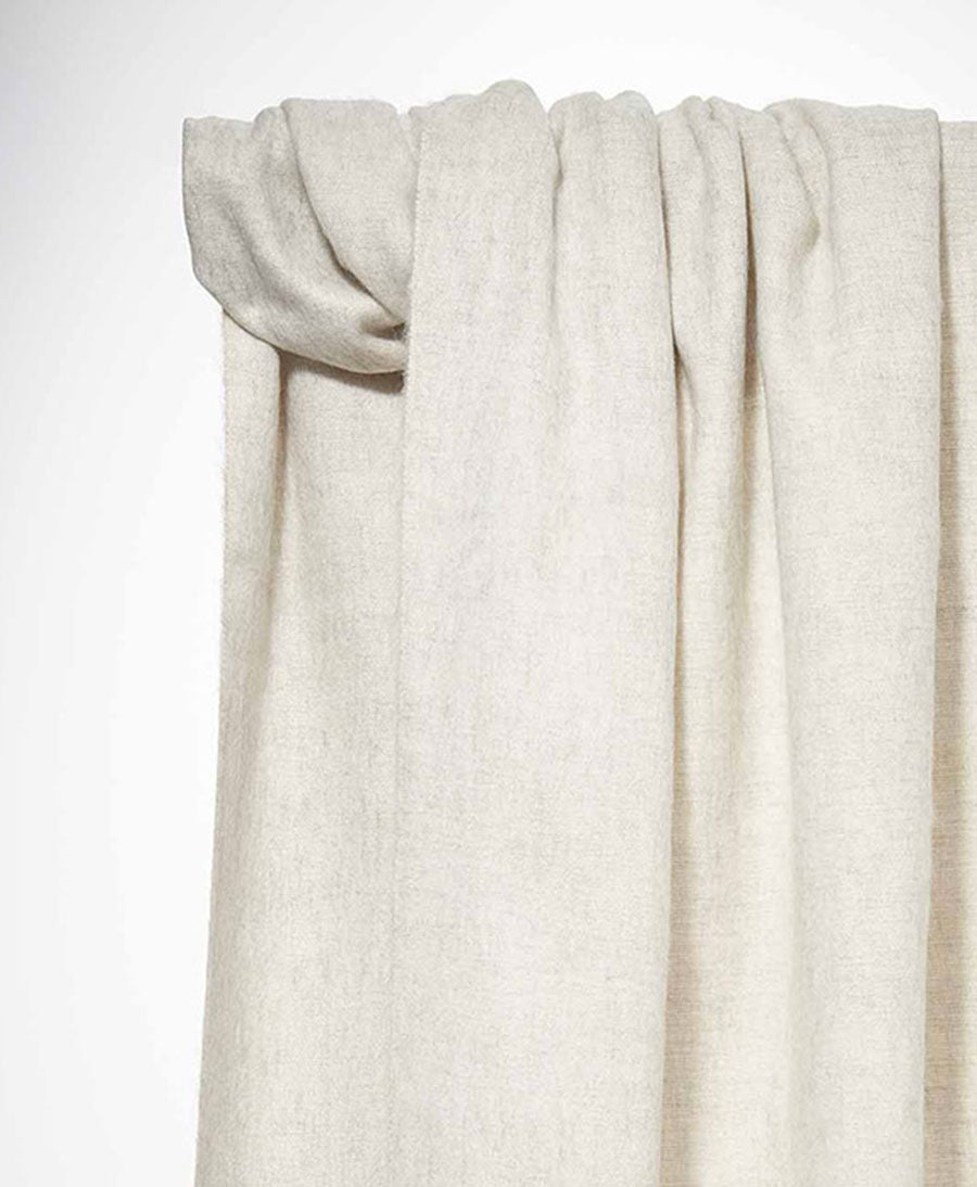 Halstuch Alpaka Schal - Solid White Canvas